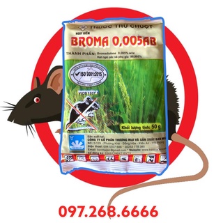 Thuốc diệt chuột trộn sẵn thế hệ mới Broma 0,005 AB