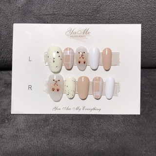 Nail Box Mẫu vẽ gấu cute, Tặng kèm dụng cụ dán móng