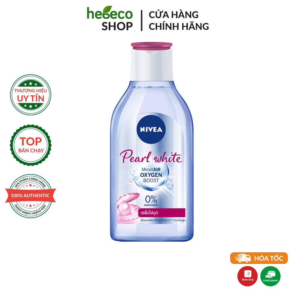 Nước tẩy trang làm sáng da NIVEA Pearl White Micellar Water - Hàng Chính Hãng