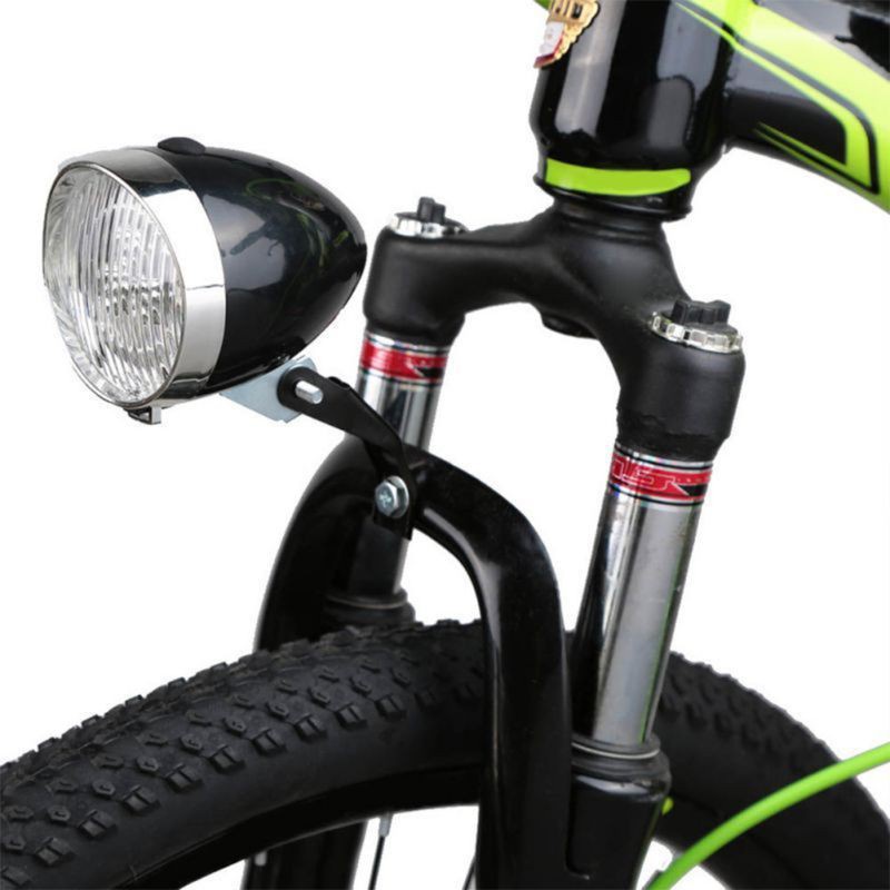 SUN Vintage Classic Bicycle 3 LED Front Light Headlight City Road Bike Flashlight Lamp Retro Sports Entertainment Bicycle Repair Modification Accessories Parts