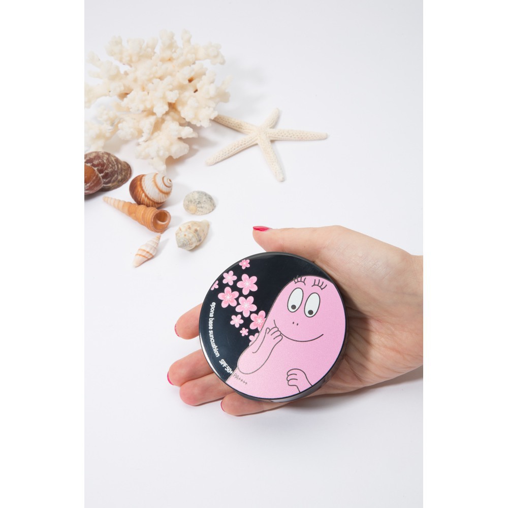 CUSHION CHỐNG NẮNG VÀ LÊN MÀU THEO TONE DA EPONA BASE SUN CUSHION BARBAPAPA (phù hợp mọi tone da, màu da)