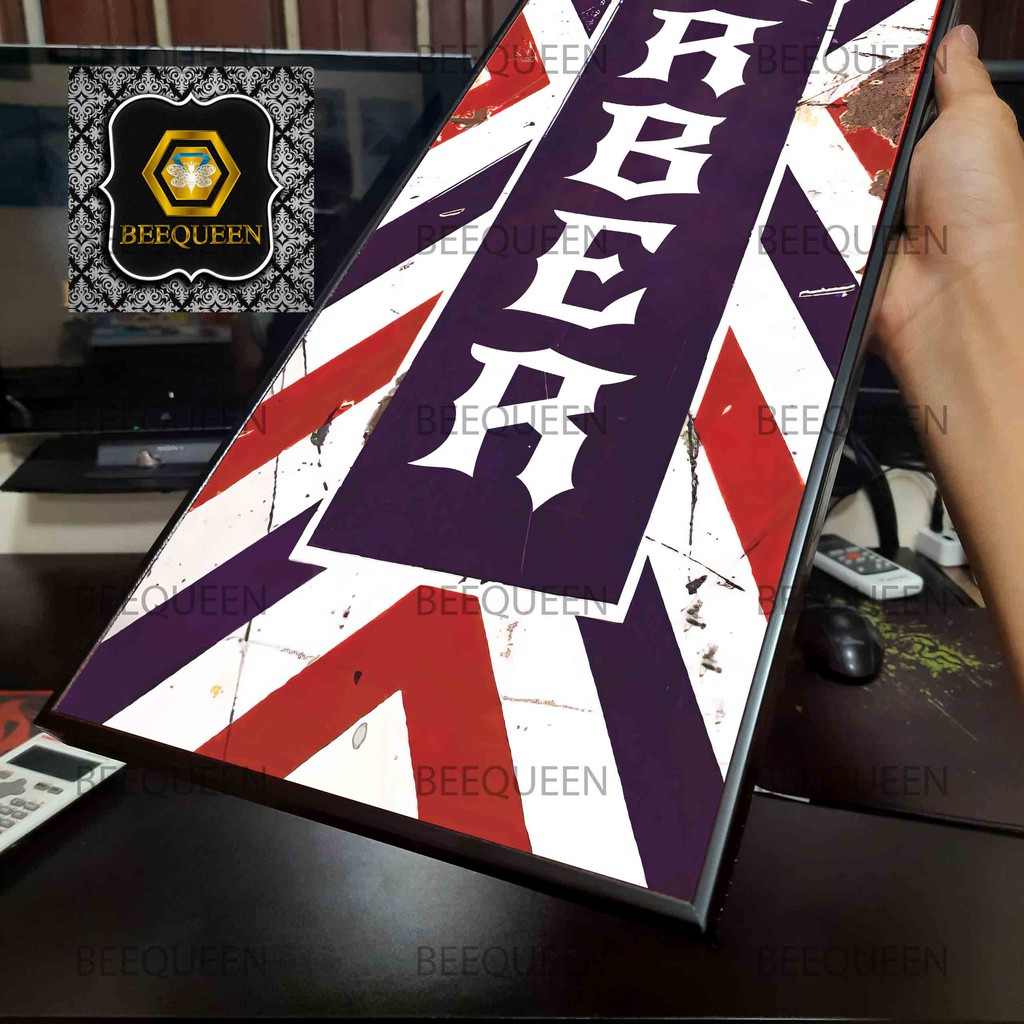 Biển Barber Size 20x60cm Trang Trí Quán Tóc Nam Barbershop