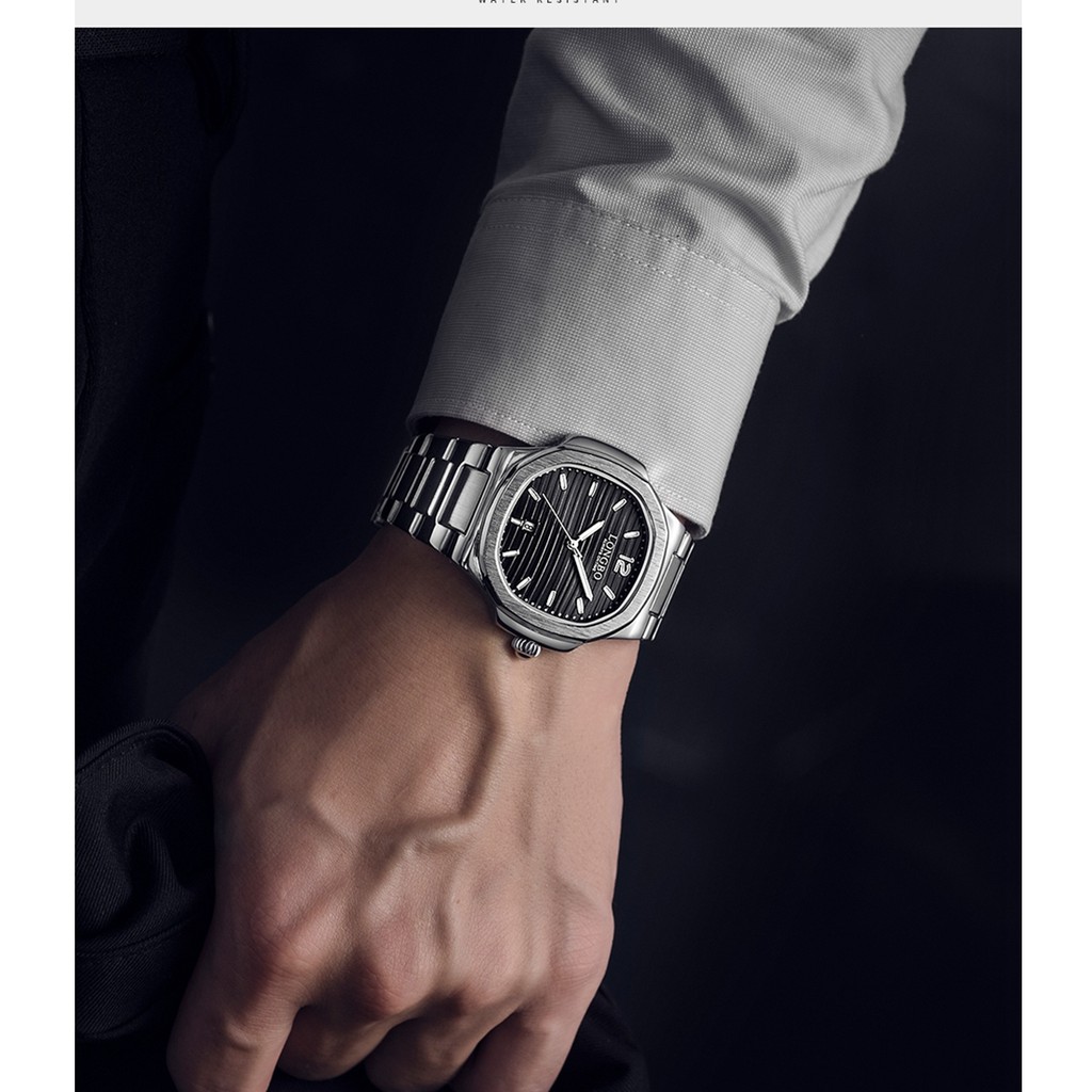 Đồng Hồ Nam LONGBO 80511 Khung Thép Chống Gỉ Chống Nước Cao Cấp | BigBuy360 - bigbuy360.vn