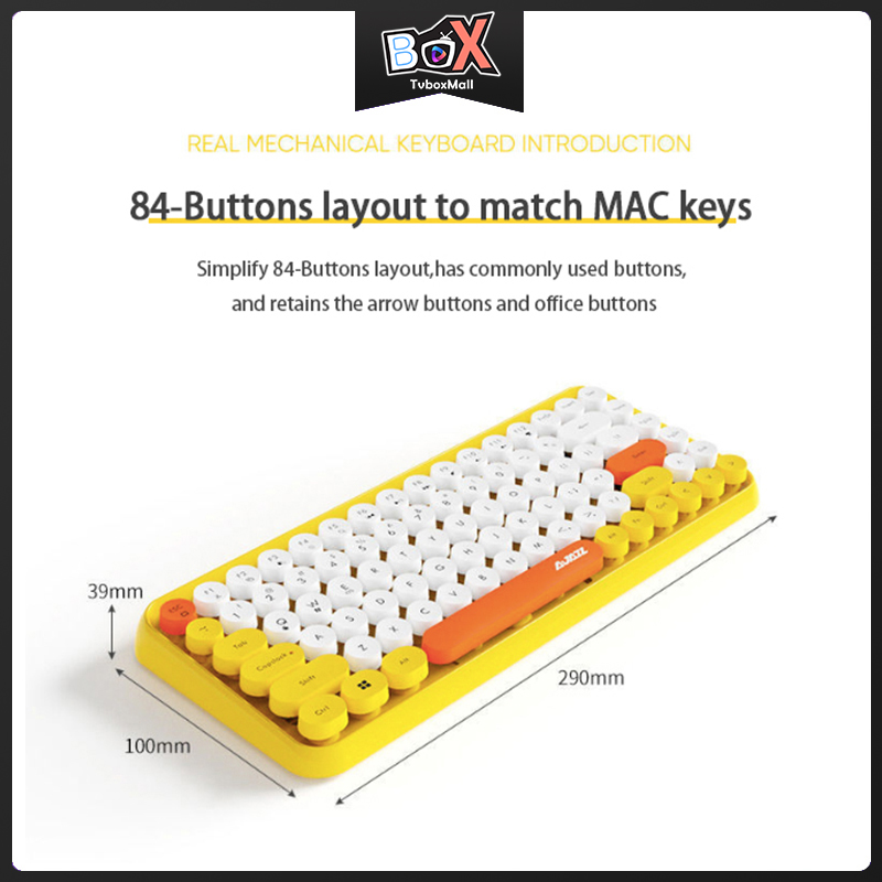 Bàn Phím Cơ Không Dây Ajazz 308i 84 Nút | BigBuy360 - bigbuy360.vn