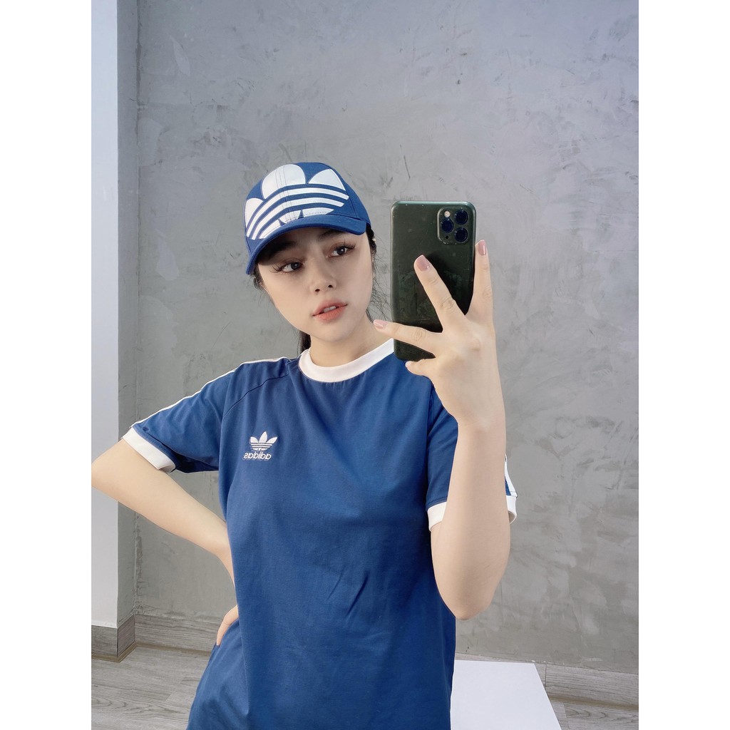 ⚡️ [ Ảnh Thật ] Mũ / Nón thể thao Adidas RELAXED BIG TREFOIL HAT - Navy | CM3917 / HÀNG XUẤT DƯ XỊN | SẴN HÀNG