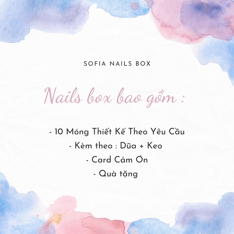 Nail Box Đen Kim Cương Theo Yêu Cầu - Tặng Kèm Dũa + Keo