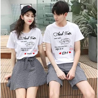 Áo đôi giá sỉ-áo đôi thanh xuân anh và em