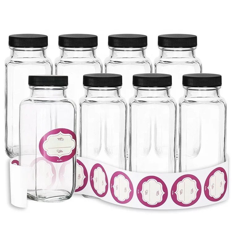 COMBO 3 CHAI THỦY TINH VUÔNG 500ML NẮP NHỰA ĐỰNG MẬT ONG, SINH TỐ, DETOX, BỘT TRÀ HOA | BigBuy360 - bigbuy360.vn