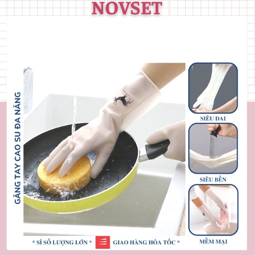 GĂNG TAY CAO SU,găng tay hươu siêu dai, bền, mềm dễ cử động [ MÃ F601 ]