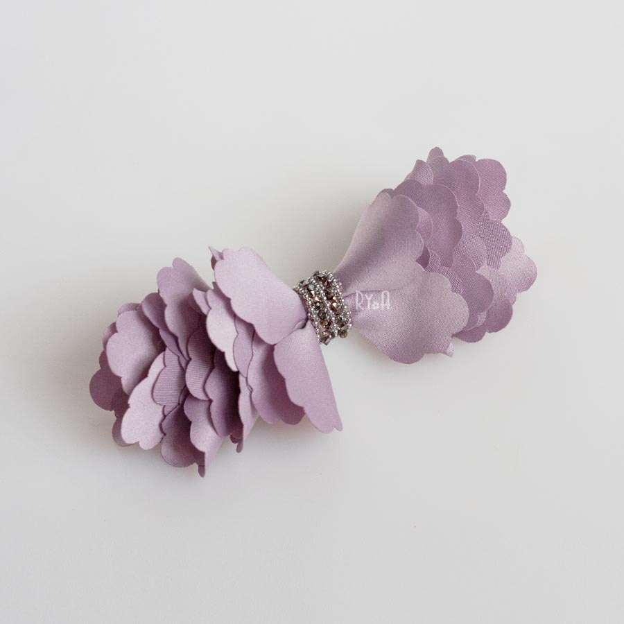 Kẹp tóc bấm nơ vải lụa RYA 92080