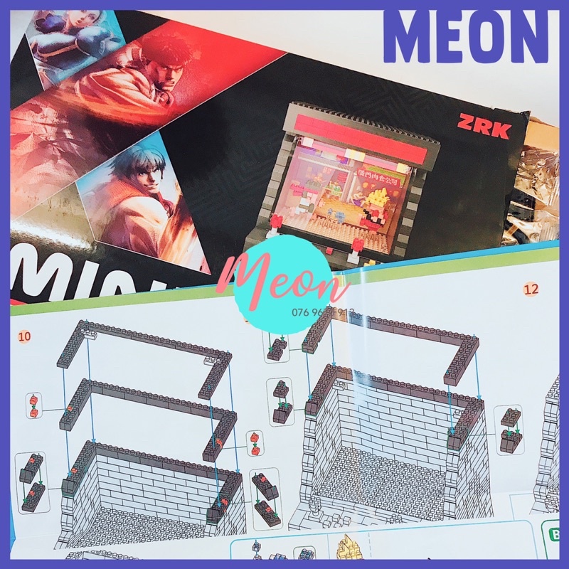 Mini Block - Đồ chơi xếp hình lego - Máy game Street Fighter - Size L