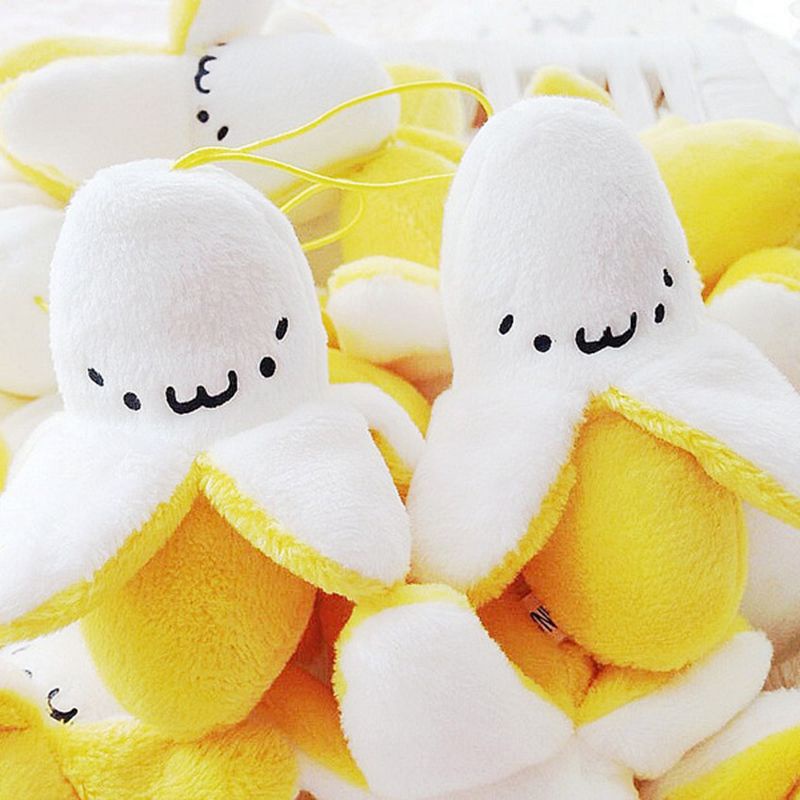 Móc khoá trang trí hình quả chuối siêu đáng yêu