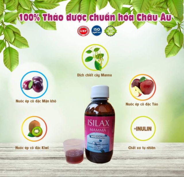 Thực phẩm Isilax Mama giúp mẹ bầu và phụ nữ sau sinh chống táo bón,bổ sung chât sơ tự nhiên