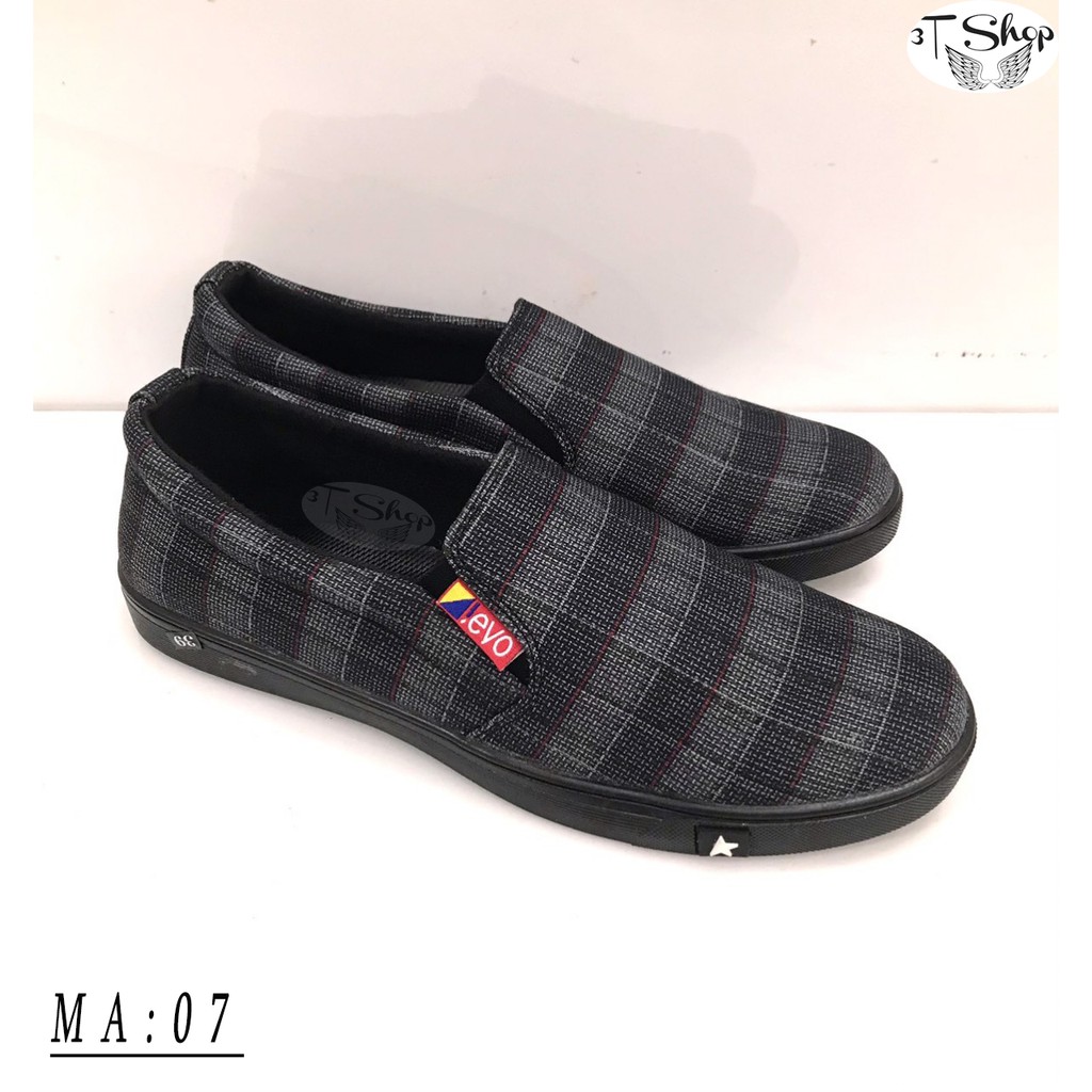 Giày Lười Vải 2 lớp Chất Liệu vải siêu mịn , Đế Cao Su , Giày Thời Trang Mẫu mới Nhất