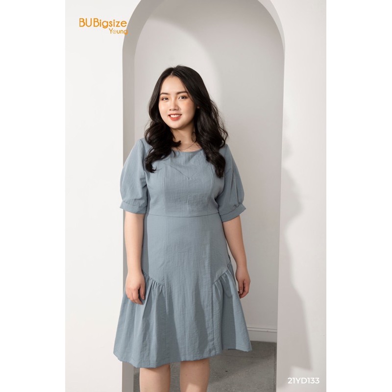 Đầm nhún 2 bên BIG SIZE 55kg đến 95kg - 21YD133 - BU Bigsize Young