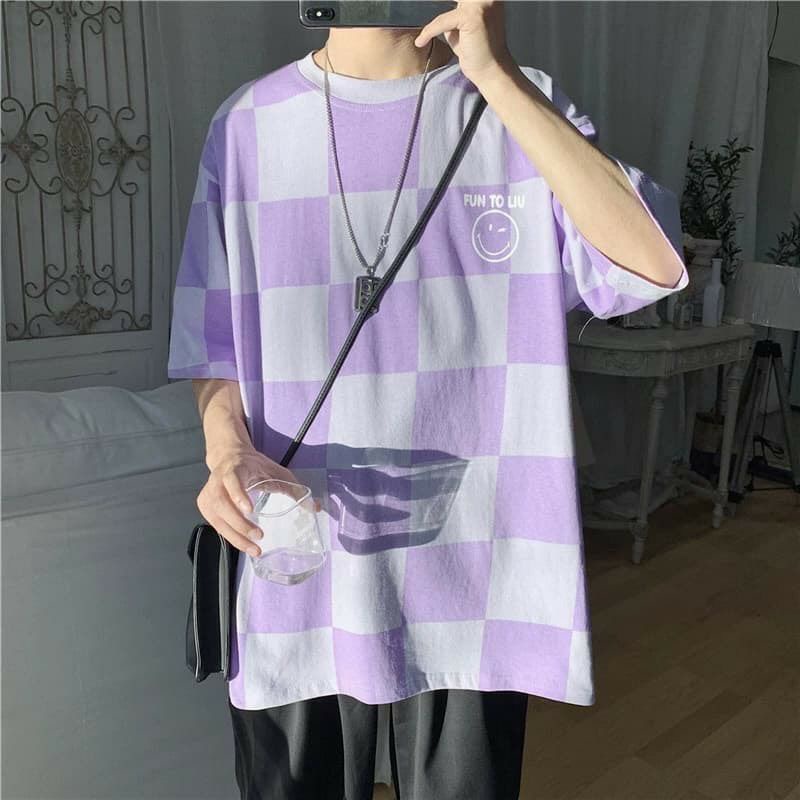 Áo Thun Unisex Tay Lỡ Form Rộng Phông Cách Hàn Quốc Freesize