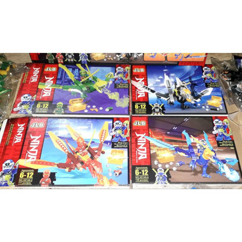 Lắp ráp 1 hộp LegoNinja Cưỡi Khủng Long Săn kho báu 3D145 rất đẹp