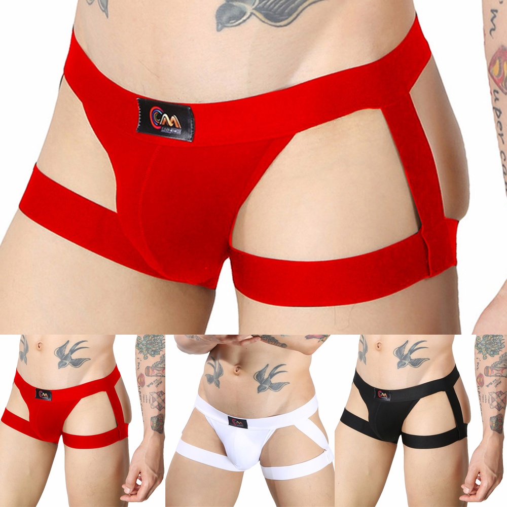 BLURVER~Briefs Jockstrap Mens G-string Pouch Strappy Underpants Underwear Fashion