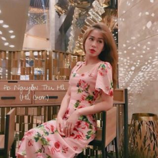 ĐẦM BODY HOA TAY PHỒNG