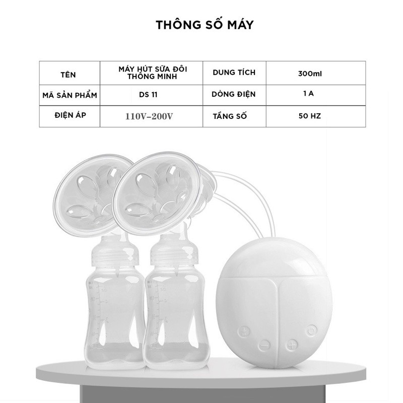 Máy Hút Sữa Điện Đôi Electric Breast Pump RH228 Hút Êm Không Đau Rát