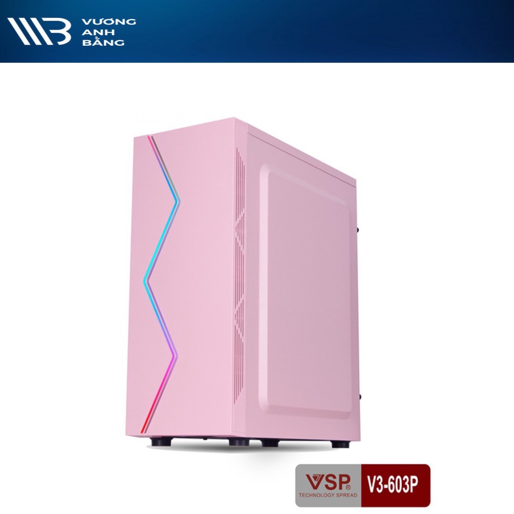 CASE Máy Tính VSP V3-603P - case VSP MÀU HỒNG