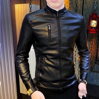 Áo khoác da bomber lót lông cao cấp