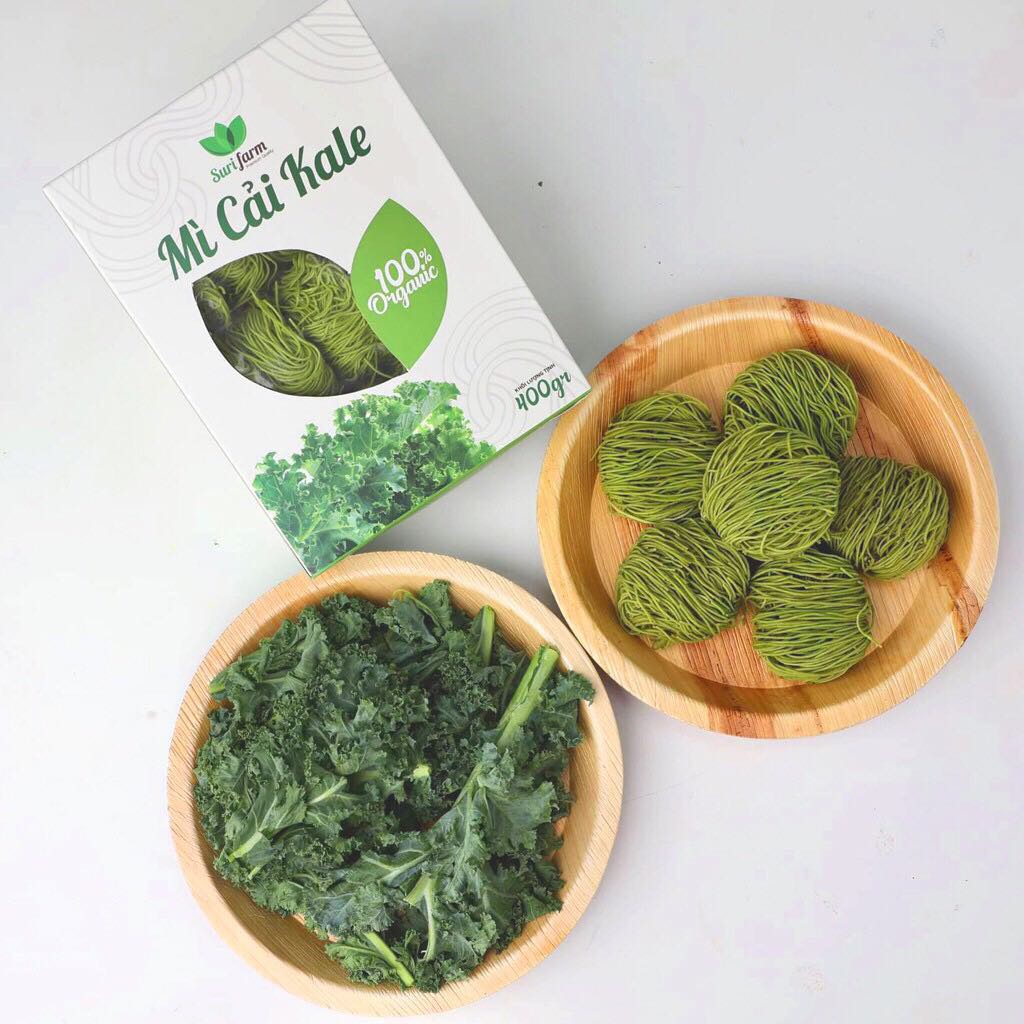 Mì cải Kale hữu cơ Surifarm 400gr/hộp 15 vắt