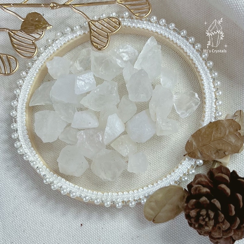 Đá thô Clear Quartz Brazil màu trắng đẹp  dùng sưu tầm, làm handmade, Reiki, thanh tẩy, thiền định