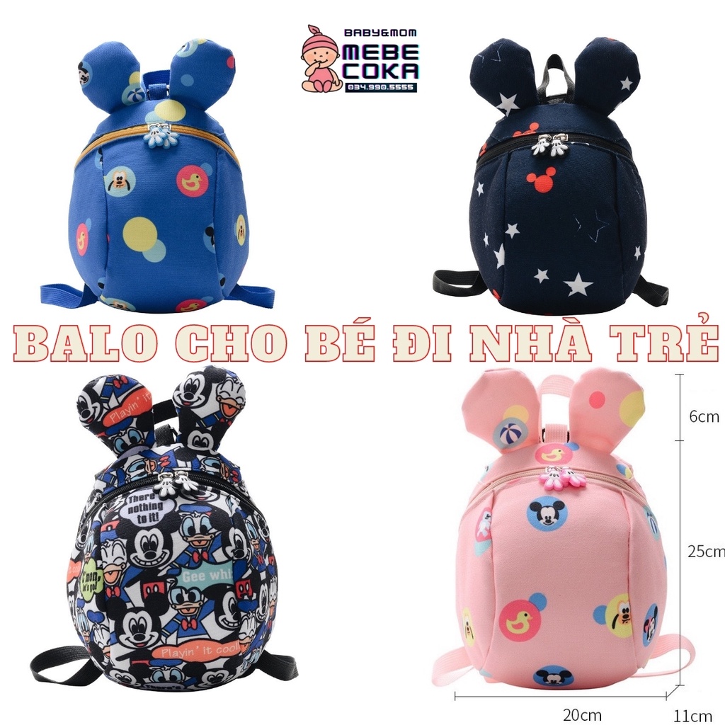 Balo cho bé ,Ba lô mẫu giáo nhà trẻ lớp lá lớp mầm họa tiết hoạt hình siêu dễ thương cho bé từ 1 tuổi