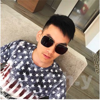 MẮT KÍNH THỜI TRANG VUÔNG ĐEN CHẤT LỪ