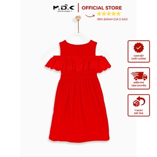 Đầm bé gái Eyelets Off-shoulder M.D.K - xinh xắn, dễ thương