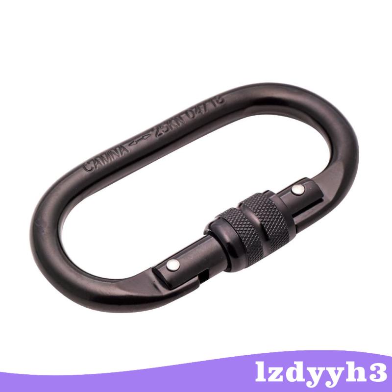 Móc Khóa Carabiner Hình Oval 25KN Lzdyyh3 Chuyên Dụng Cho Leo Núi