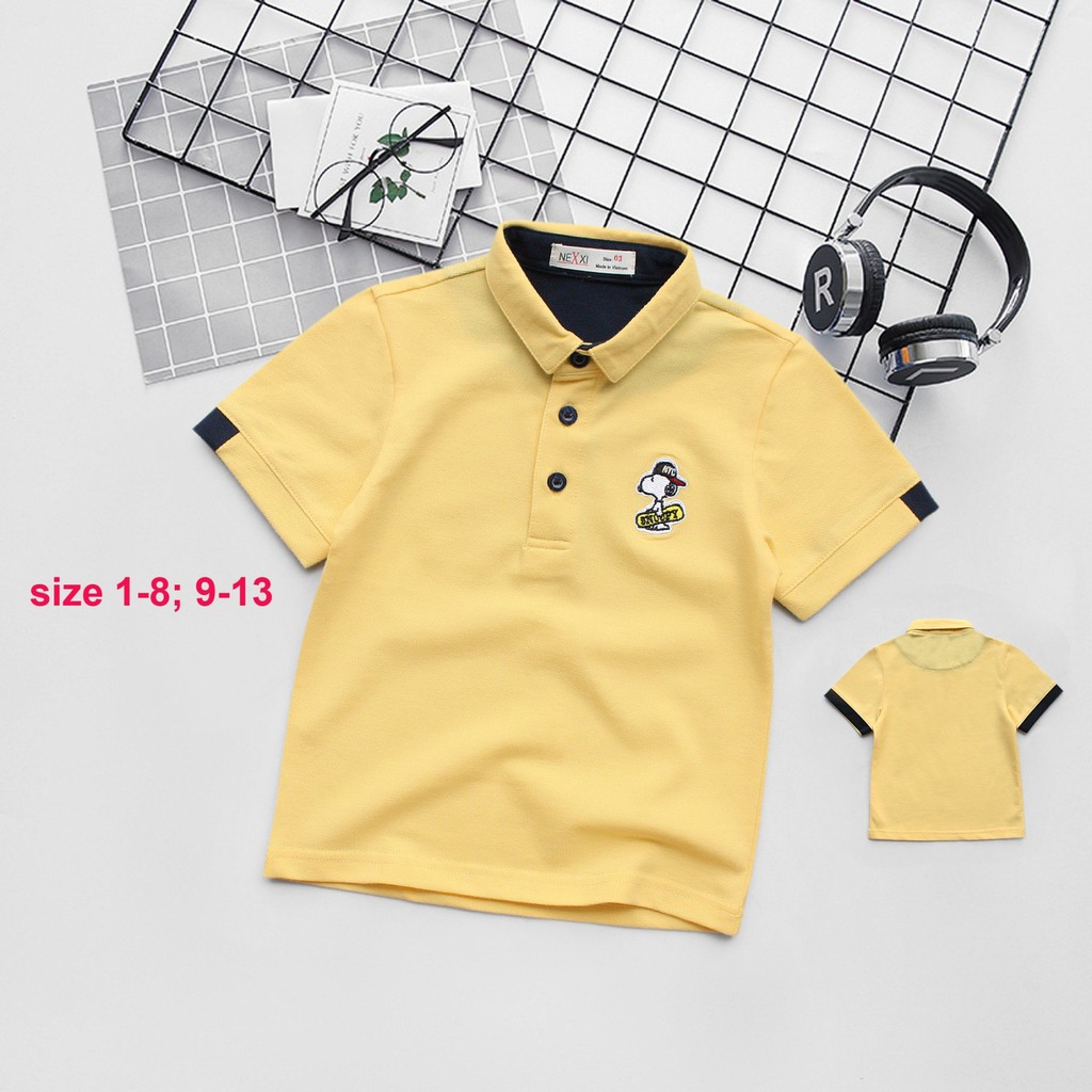 2012.ÁO THUN POLO THÊU CÚN SNOOPY