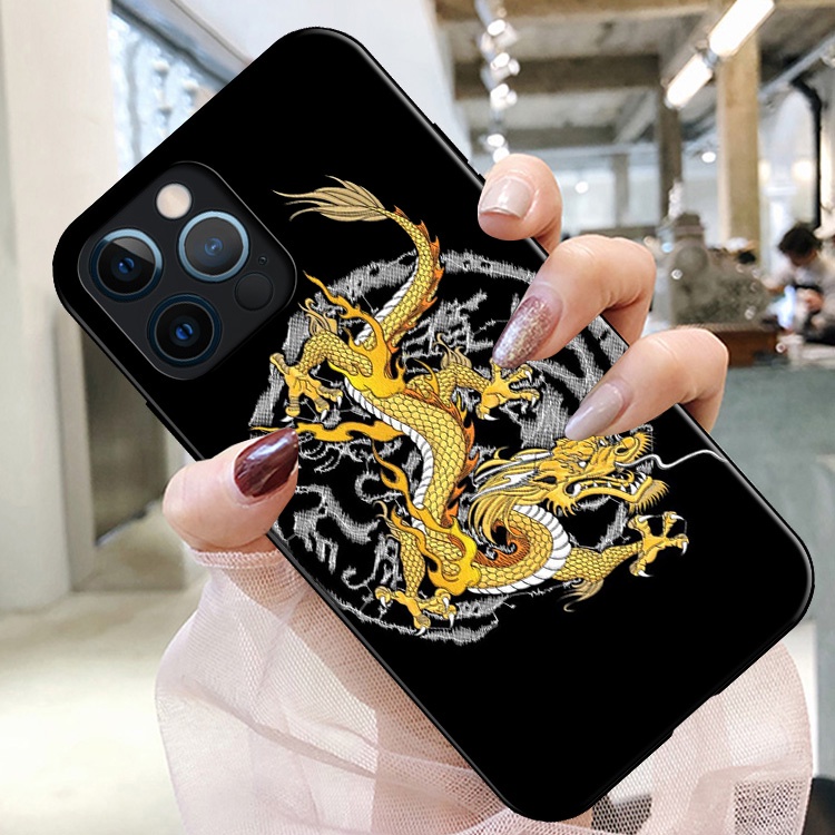 Ốp Điện Thoại Mềm In Hình Rồng Trung Quốc Cho iPhone 7 8 7 + 8 + 6 + 6S + XR XS Max 5 5s Mã Mới