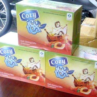 1 hộp trà đào hòa tan - trà túi cozy