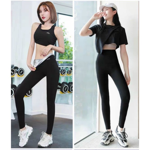 Quần dài tan mỡ bụng, quần tập