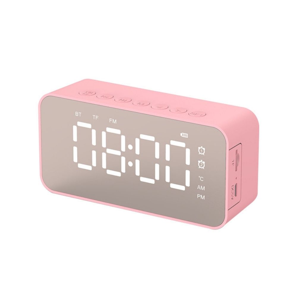 Loa bluetooth đồng hồ báo thức, loa mini không dây nghe nhạc màn hình led - Z6Q6