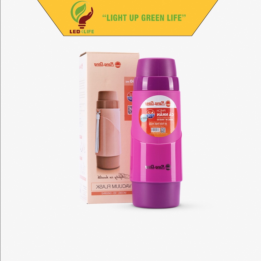 Bình giữ nhiệt đựng nước nóng cầm tay 450ml Rạng Đông Model RD 04528 N2