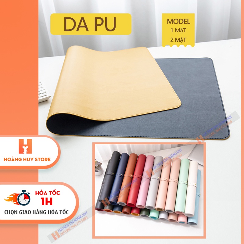 Tấm lót bàn di chuột cỡ lớn - Thảm da trải bàn làm việc Deskpad - Lót Chuột Mouse pad bằng da PU - Nhiều Màu - Kích Cỡ