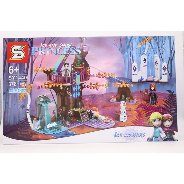 Ảnh thật 🌸🌼 Lắp Ráp SY1440 Ngôi Nhà Cây Cổ Tích Frozen II 🌼🌸 Elsa Anna Olaf