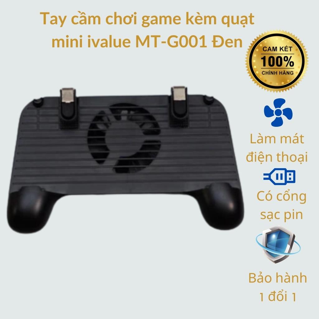 Tay cầm chơi game kèm quạt mini ivalue MT-G001 Đen