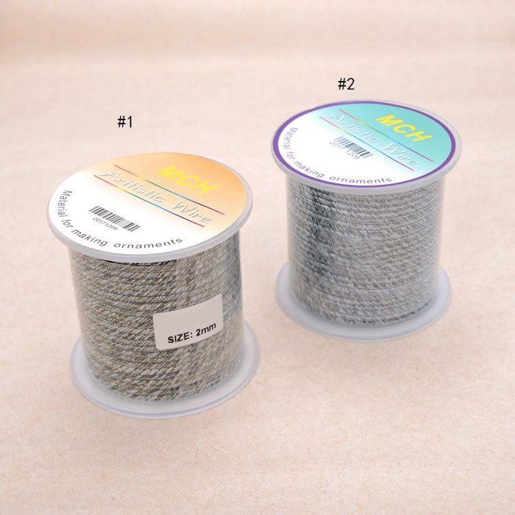 Dây vải dù nghệ thuật đa sắc lõi 2-3mm - Dây nghệ thuật làm vòng tay handmade NQ Jewerly