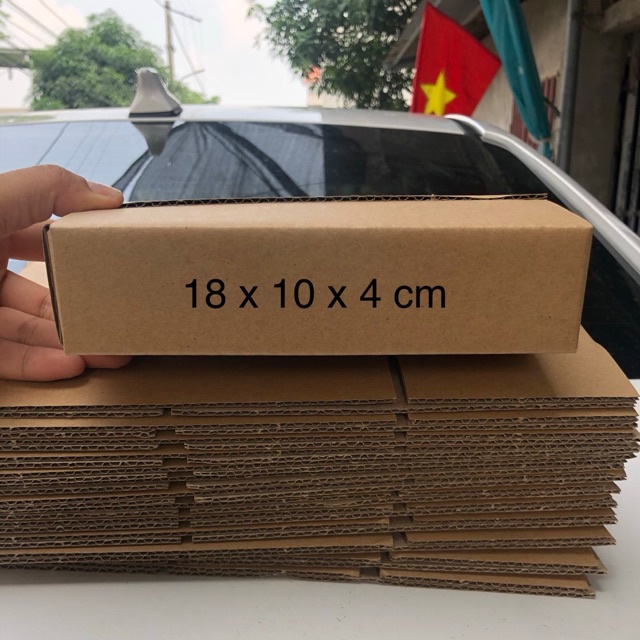 18x10x4 Hộp carton đóng hàng giá xưởng - Combo 20 hộp