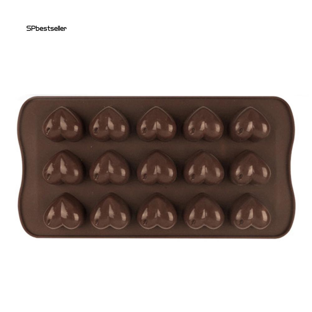 Khuôn silicone làm bánh tạo hình trái tim đáng yêu tiện lợi