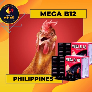 Thuốc nuôi gà đá tăng nước máu Mega B12 - vĩ 10 viên
