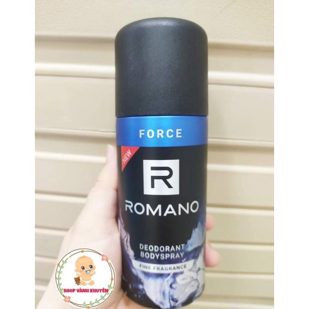 Xịt Khử Mùi Nam Romano 150ml .