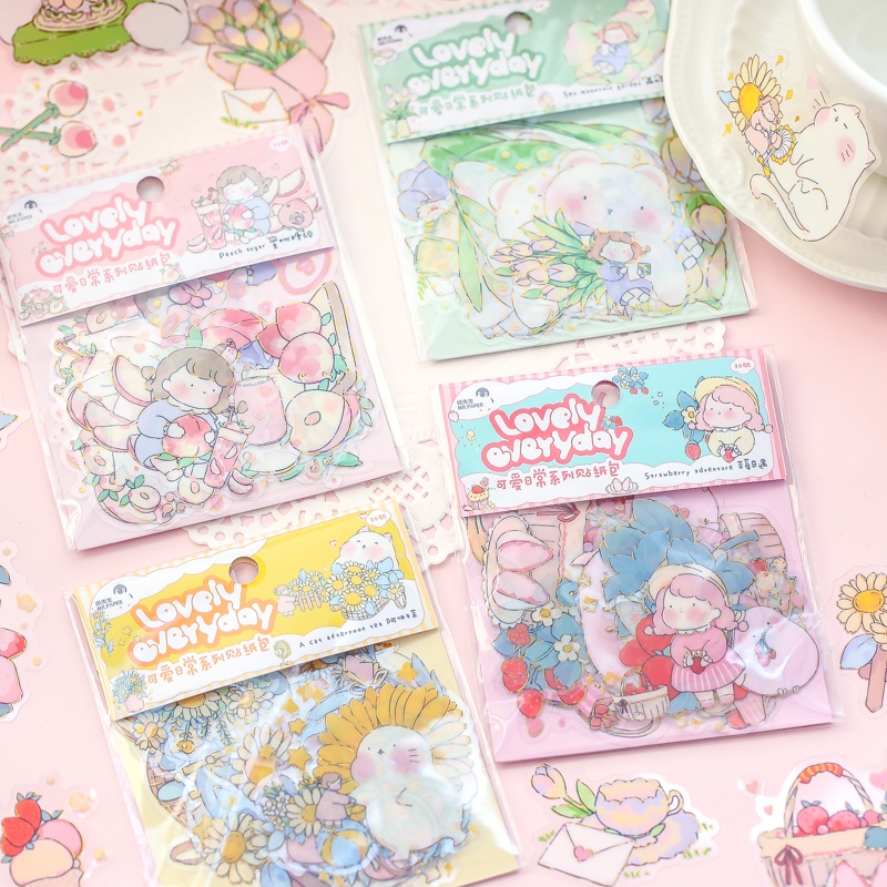 Miếng Dán Trang Trí Bằng PVC Hình Cây Cỏ 4 Kiểu Sáng Tạo DIY