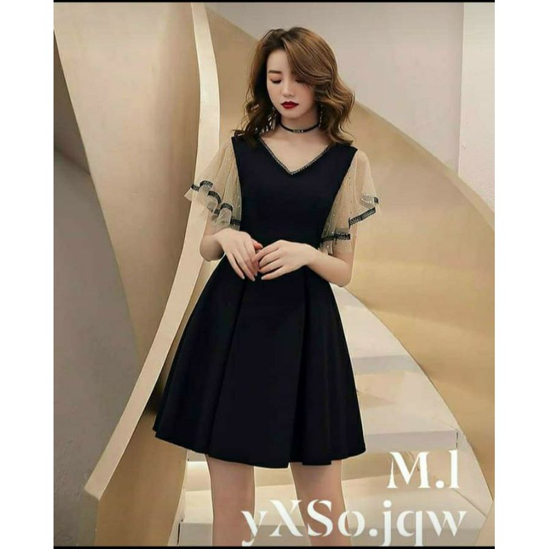 💞ĐẦM TAY LƯỚI XÒE PHỐI KIM SA CỰC ĐẸP💞