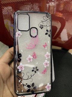 Ốp lưng samsung A21S dẻo hoa đính đá