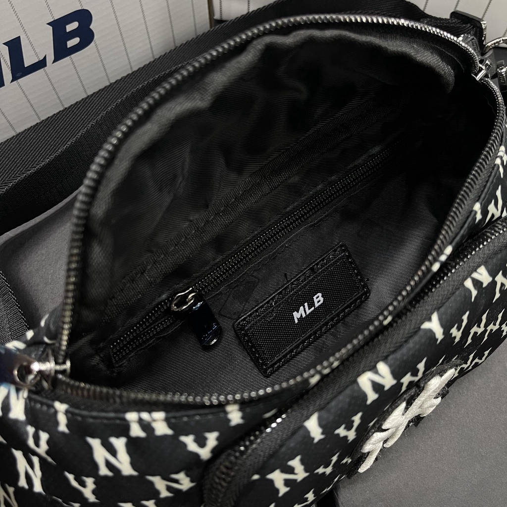 ✅ [ FELIX CHUẨN 1:1] Túi bao tử MLB Monogram Hip Sack New York Yankees [3AHSM012N-50BKS] | MẪU MỚI NHÁT| BÁN CHẠY NHẤT